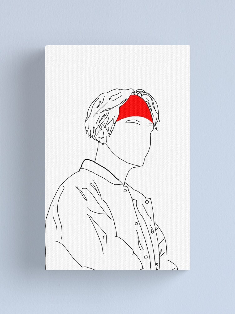 BTS V kisses Themed Drawing : PRINT From Original Fanart - Etsy