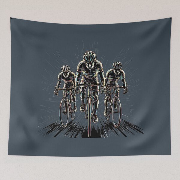 Item preview, Trio of Cyclists in a Breakaway - Team Speed designed and sold by All-Shopping.