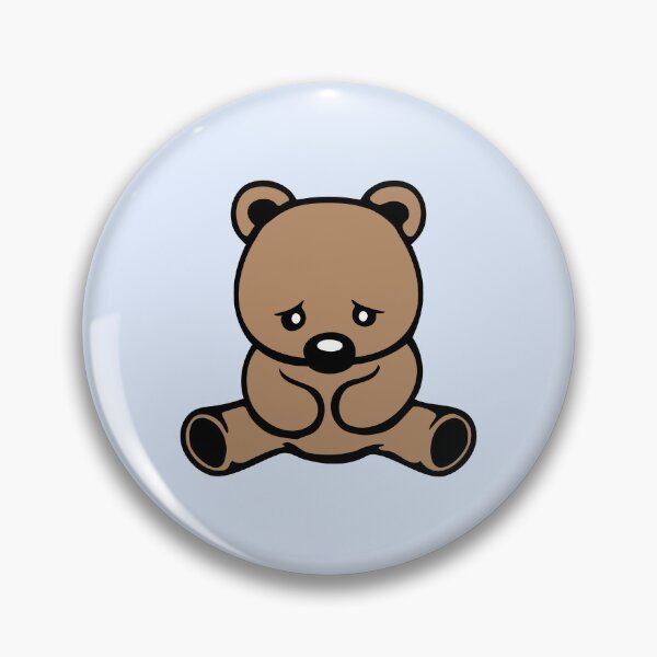 Item preview, Sad Teddy Bear Big Nose Crying Unhappy Look Downcast Head designed and sold by shirt-o-mat.