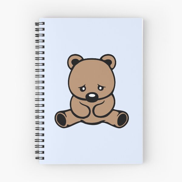 Item preview, Sad Teddy Bear Big Nose Crying Unhappy Look Downcast Head designed and sold by shirt-o-mat.
