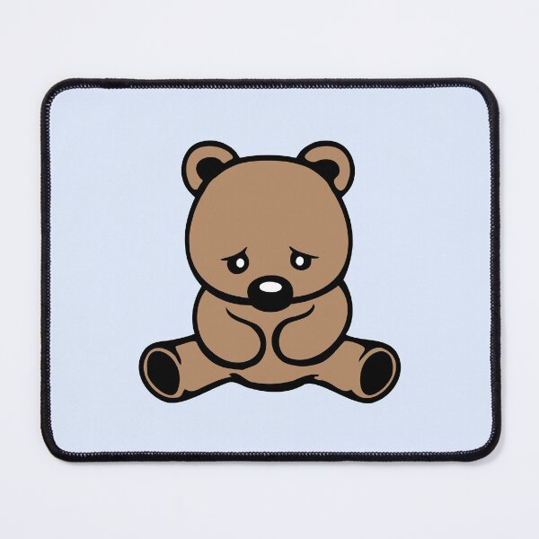 Item preview, Sad Teddy Bear Big Nose Crying Unhappy Look Downcast Head designed and sold by shirt-o-mat.