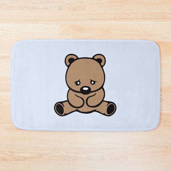 Item preview, Sad Teddy Bear Big Nose Crying Unhappy Look Downcast Head designed and sold by shirt-o-mat.