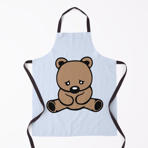 Item preview, Sad Teddy Bear Big Nose Crying Unhappy Look Downcast Head designed and sold by shirt-o-mat.