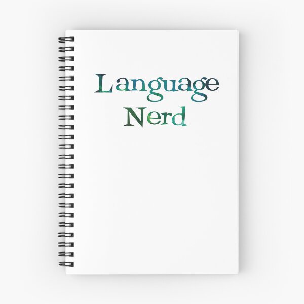 Item preview, Language Nerd - Blue & Green Bilingual Design designed and sold by Druid Soup.