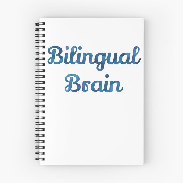 Item preview, Bilingual Brain - Blue Language Design designed and sold by Druid Soup.