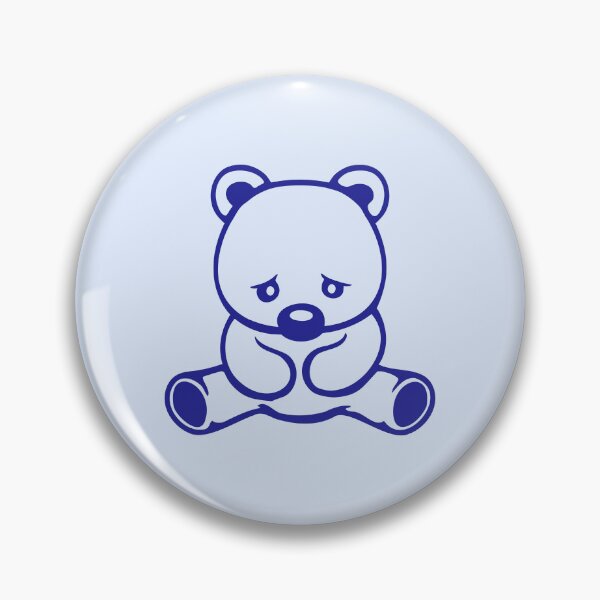 Item preview, Sad Teddy Bear Big Nose Crying Unhappy Look Downcast Head designed and sold by shirt-o-mat.