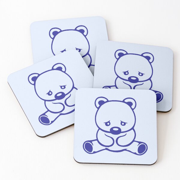 Item preview, Sad Teddy Bear Big Nose Crying Unhappy Look Downcast Head designed and sold by shirt-o-mat.