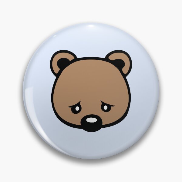 Item preview, Sad Teddy Bear Big Nose Crying Unhappy Look Downcast Head designed and sold by shirt-o-mat.