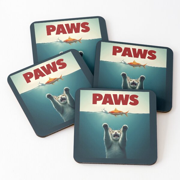 Item preview, Funny Cat Paws 70s Retro Movie Poster  designed and sold by TackyTime.
