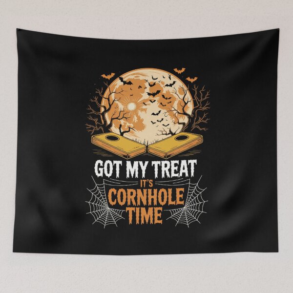 Item preview, Halloween Cornhole Player Trick Or Treat Spooky Bean Bag designed and sold by DoorwayThreads.