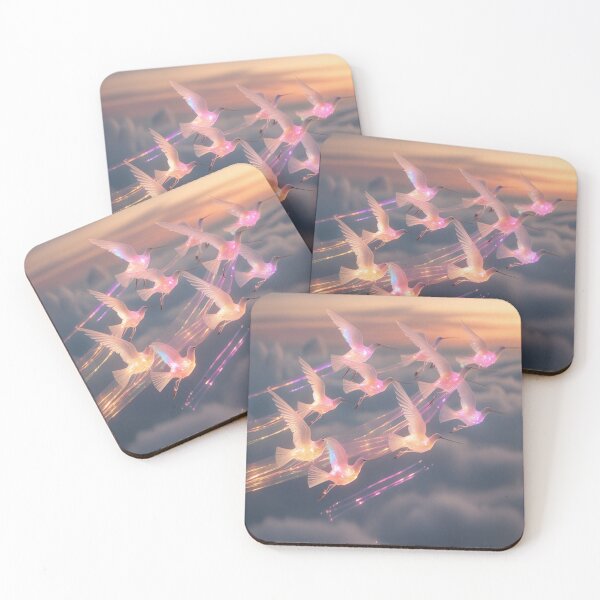 Item preview, Ethereal Birds Twilight Sky Shimmering Trails designed and sold by Max Store.