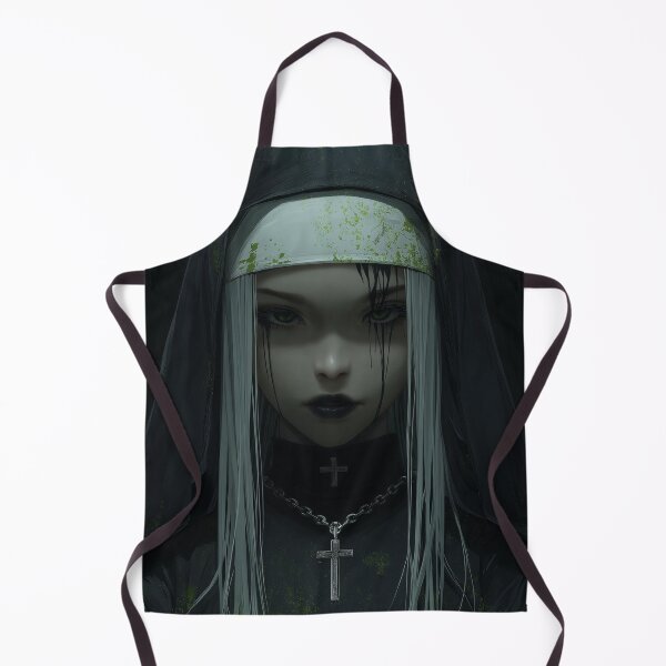 Item preview, goth nun designed and sold by CursedbyLilith.