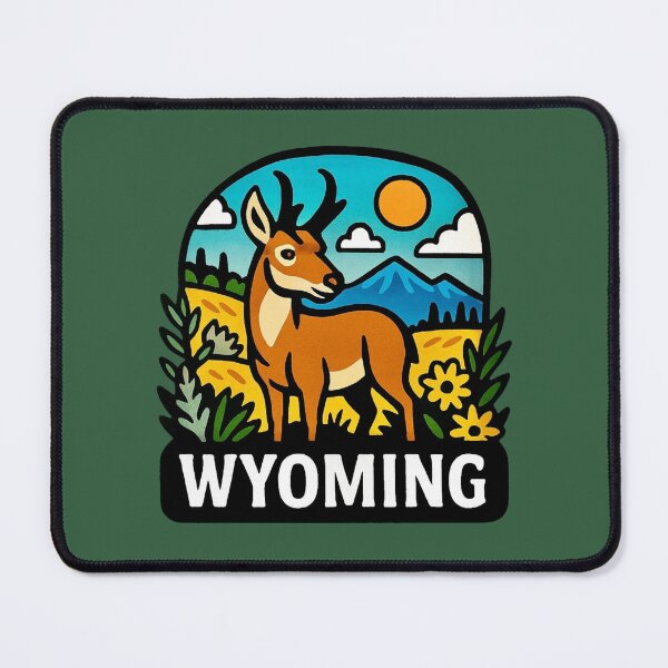 Item preview, Wyoming USA - Pronghorn on the High Plains designed and sold by Myra365Art.