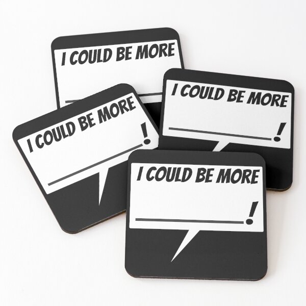 Item preview, Minimalist Speech Bubble – "I Could Be More" Bold Black and White Motivational Graphic designed and sold by NSB-Design.