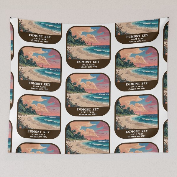 Item preview, Vintage Egmont Key State Park (Florida State Park) designed and sold by RabbitK.