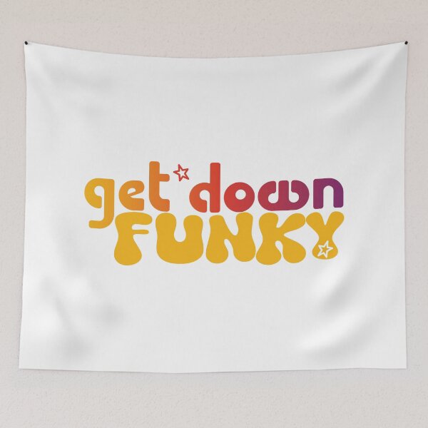 Item preview, GET DOWN FUNKY RETRO SEVENTIES MUSIC DISCO designed and sold by Madjack Tees Kiwi SuperStore.