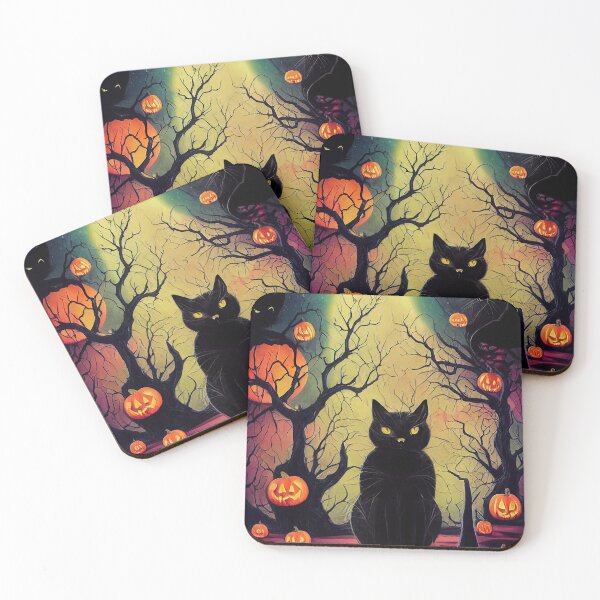 Item preview, The Curious Halloween Cat designed and sold by RottingDreams.