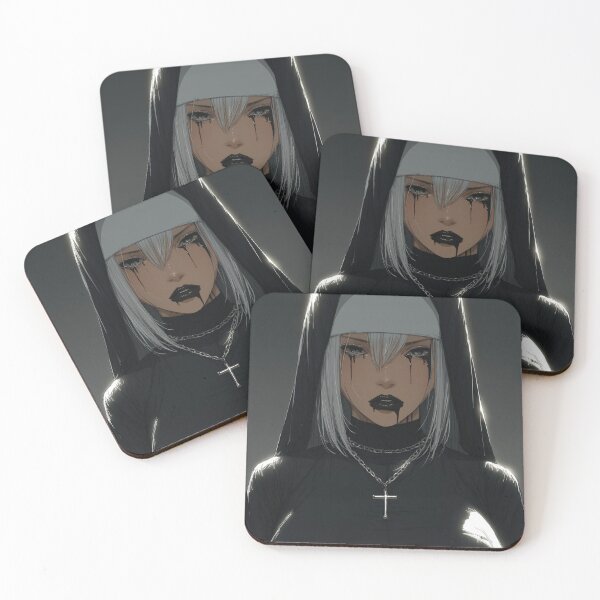 Item preview, goth nun designed and sold by CursedbyLilith.