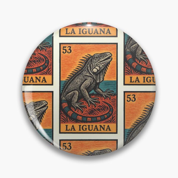 Item preview, Mexican Lottery Card 53 La Iguana  designed and sold by retrographics.