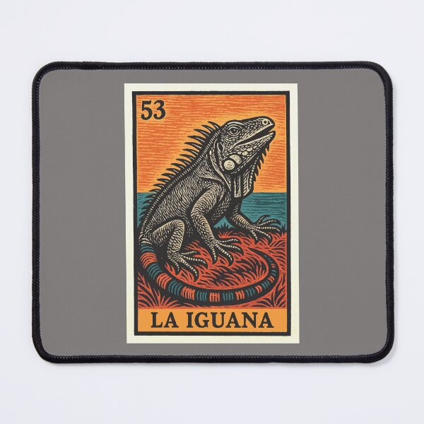 Item preview, Mexican Lottery Card 53 La Iguana designed and sold by retrographics.
