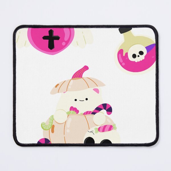 Item preview, Halloween Kawaii Pastel Sticker Pack, Pink Fiber Head, Poison Skull, Cute Candy Pumpkin , Scary Halloween Stickers designed and sold by Buddy blue .