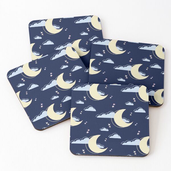 Item preview, Moon and Clouds Sleepy Time Pattern designed and sold by Inner Orbit.