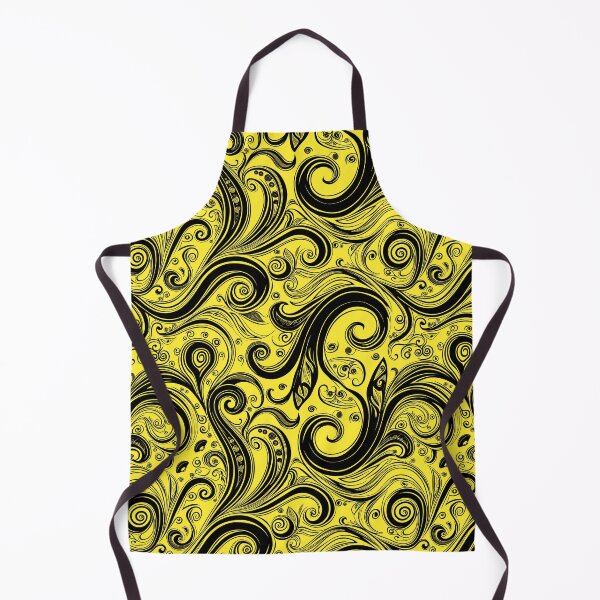 Artikelvorschau, Gelbe und schwarze Wirbel entworfen und verkauft von Dawne's Designs.