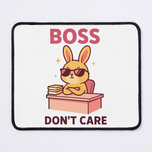 Item preview, Cool Boss Bunny Doesn’t Care Office Humor designed and sold by Taans-Creation.