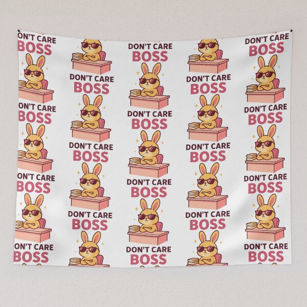Item preview, Cool Boss Bunny Doesn’t Care Office Humor designed and sold by Taans-Creation.