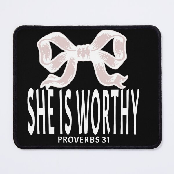 Item preview, She Is Worthy Proverbs 31 Christian Text designed and sold by DivineHaven.