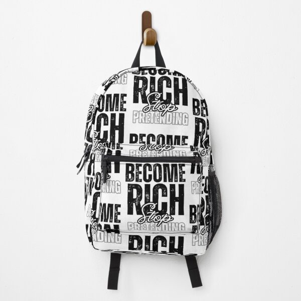 Item preview, Become Rich Stop Pretending - White vers designed and sold by K-Lux.