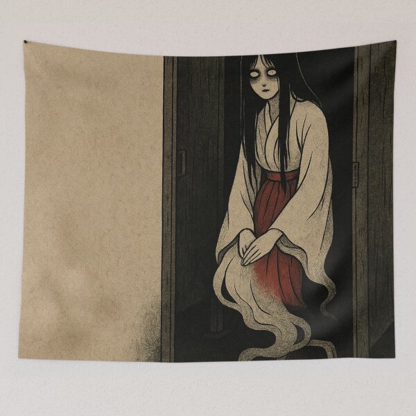 Item preview, Spectral Hanako-san in toilet stall, yūrei-zu style designed and sold by optimusprime39.