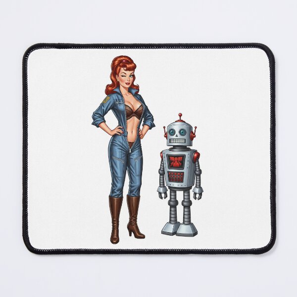 Item preview, Red & the Robot designed and sold by The Vintage Nerd.