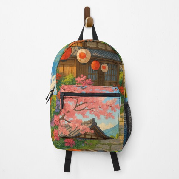 Item preview, image of a japanese village with vibrant colour designed and sold by optimusprime39.