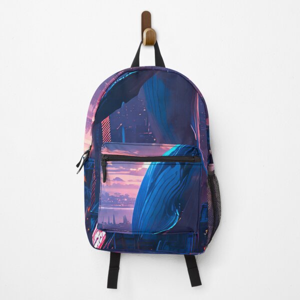Item preview, free flying whale in cyberpunk city designed and sold by ururuty.