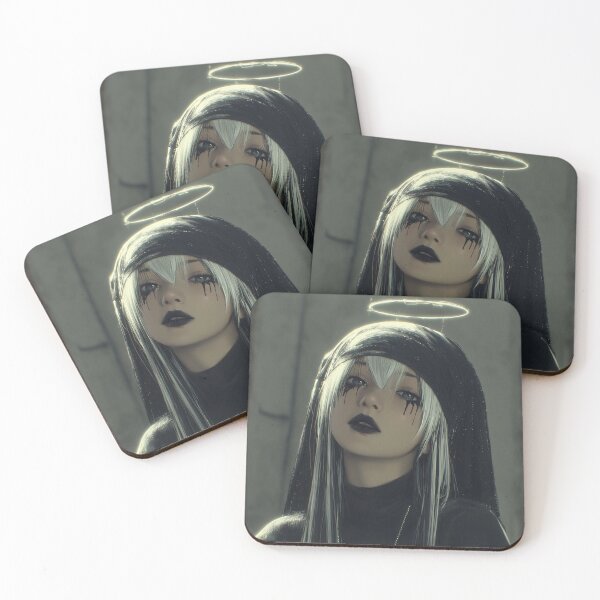 Item preview, goth nun designed and sold by CursedbyLilith.