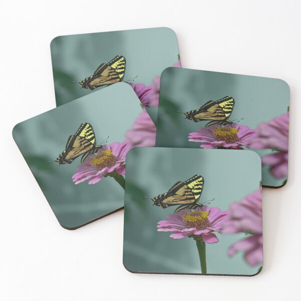 Item preview, Tiger Swallowtail Butterfly in Zinnias p5 designed and sold by Cblifeisgood.