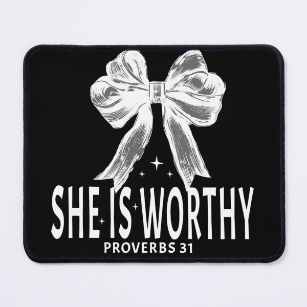 Item preview, She Is Worthy Proverbs 31 Christian Text designed and sold by DivineHaven.