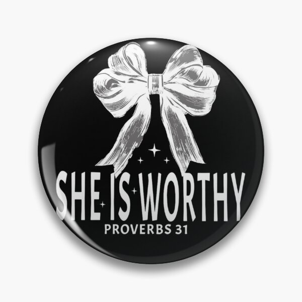 Item preview, She Is Worthy Proverbs 31 Christian Text designed and sold by DivineHaven.