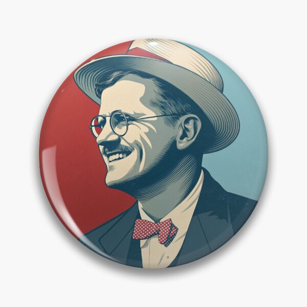 Item preview, James Joyce Retro Poster – Modernist Literary Icon Pop Style designed and sold by JayceTucker89.
