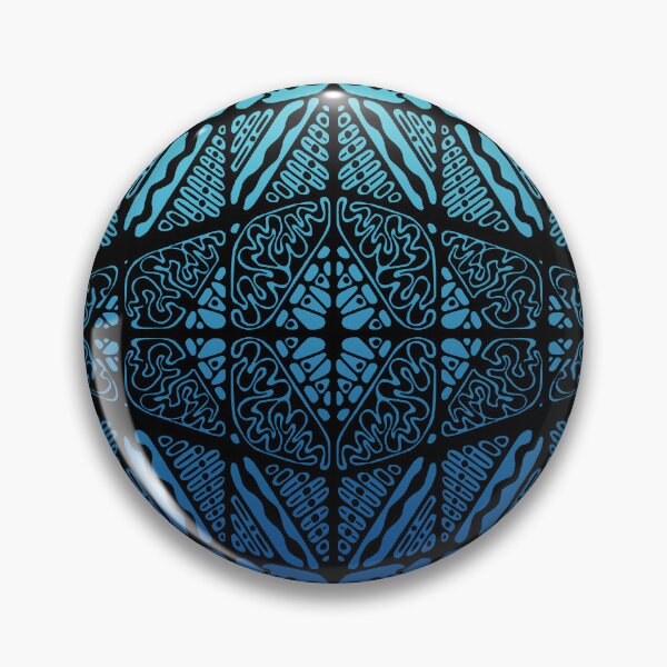 Item preview, Hand-drawn Black and Teal Blue Ombre Pattern #13 designed and sold by MonoMystic.