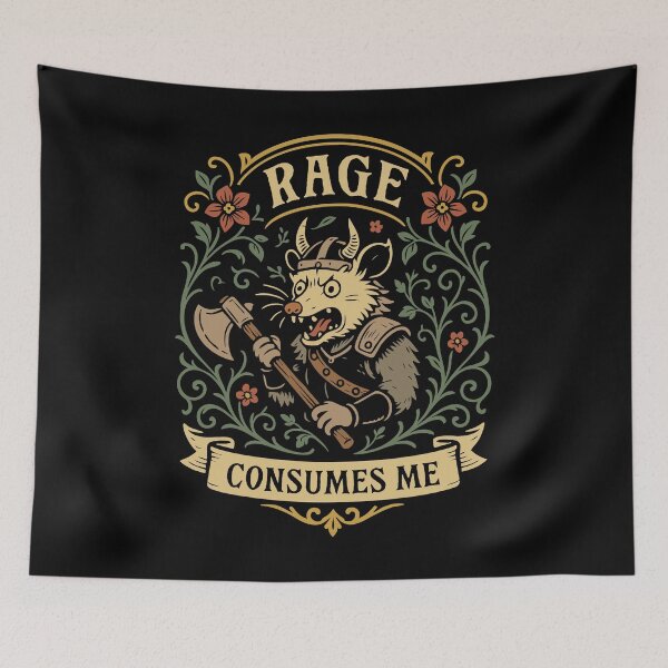 Item preview, Rage Consumes Me Funny Possum designed and sold by pixeptional.