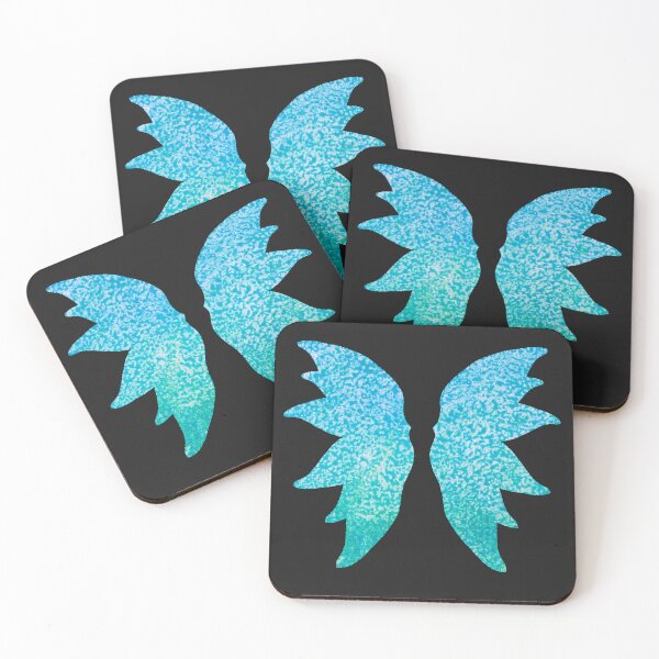Item preview, Textured Cyan Fae Wings designed and sold by SCArtAndGames.