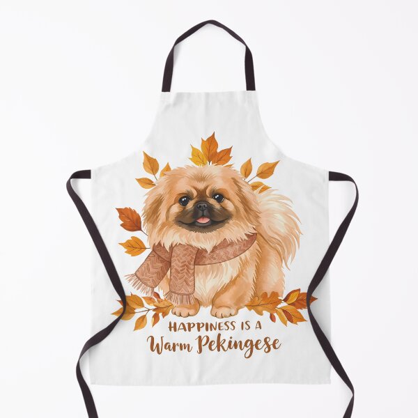 Item preview, Happiness Is a Warm Pekingese – Autumn Cozy Vibes (1) designed and sold by InkoraLab.
