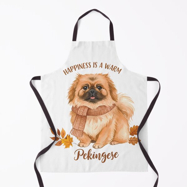 Item preview, Happiness Is a Warm Pekingese – Autumn Cozy Vibes (3) designed and sold by InkoraLab.