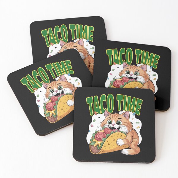 Item preview, Taco Time, Cute Cat Hugging Taco Funny Food Design designed and sold by Bliss Find And Design.
