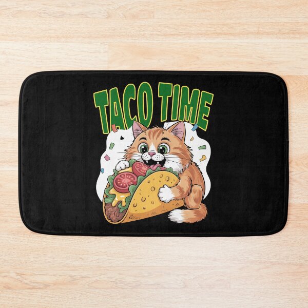 Item preview, Taco Time, Cute Cat Hugging Taco Funny Food Design designed and sold by Bliss Find And Design.
