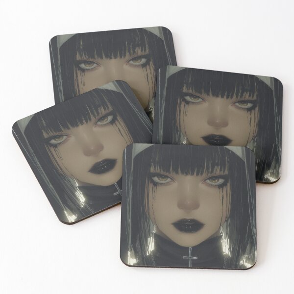 Item preview, goth nun designed and sold by CursedbyLilith.