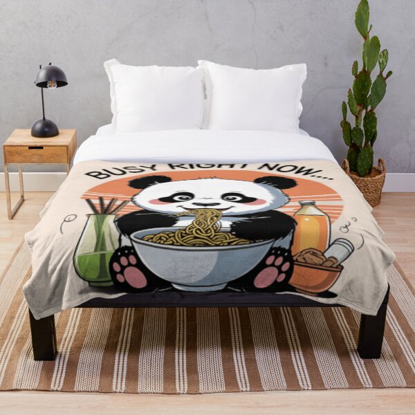 Item preview, Busy Right Now Panda – Cute Noodle Lover Funny Design designed and sold by StudioBy-ColorNest.