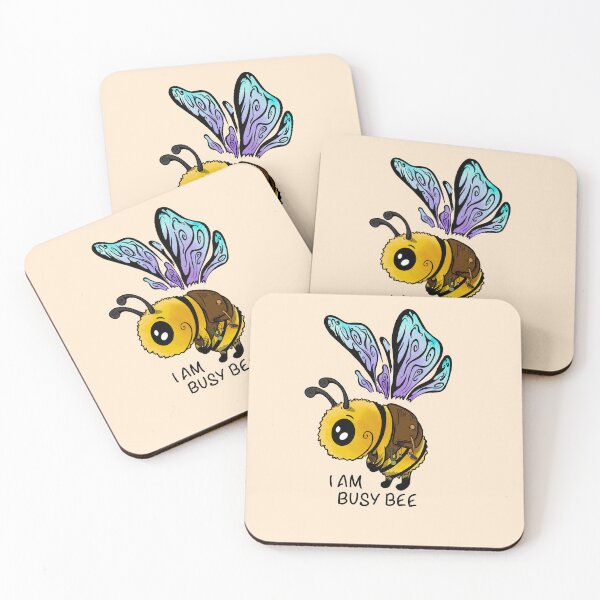 Item preview, I am busy cute bee designed and sold by Rain Ant.